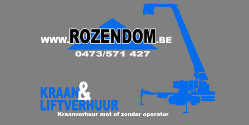 Logo Kraanwagen verhuur - Rozendom BV Hijswerken, Sint-Niklaas