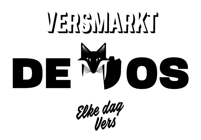 Logo Vlees, vers brood, verse groente en fruit - Versmarkt De Vos